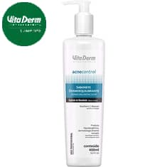 Sabonete Dermoequilibrante Vita Derm 400ml Skin Care Limpeza de Pele facil Maquiagem Demaquilante  Pele oleosa e Tratamento de Acne