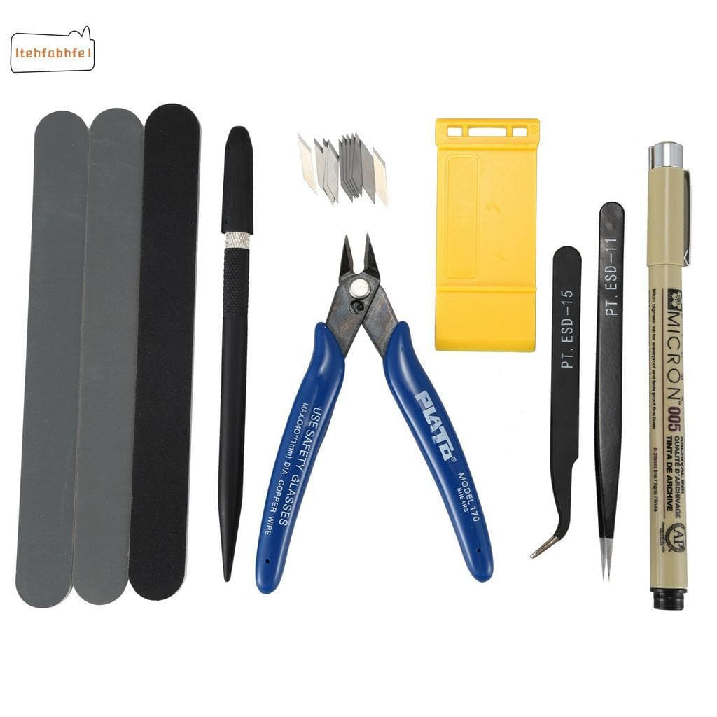 Fast Shipping Gundam Modeler Basic Tools Craft Set For Car Model Building Kit NEW