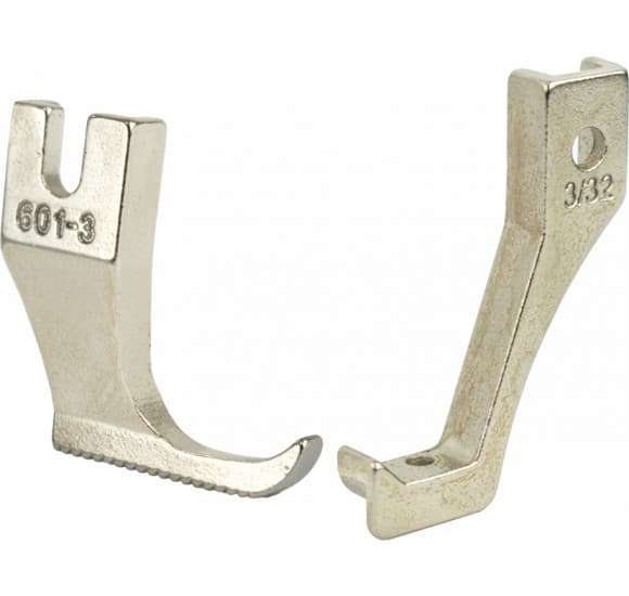 Conjunto Calcador Maquina de costura Transporte Duplo Com Guia 2,4mm