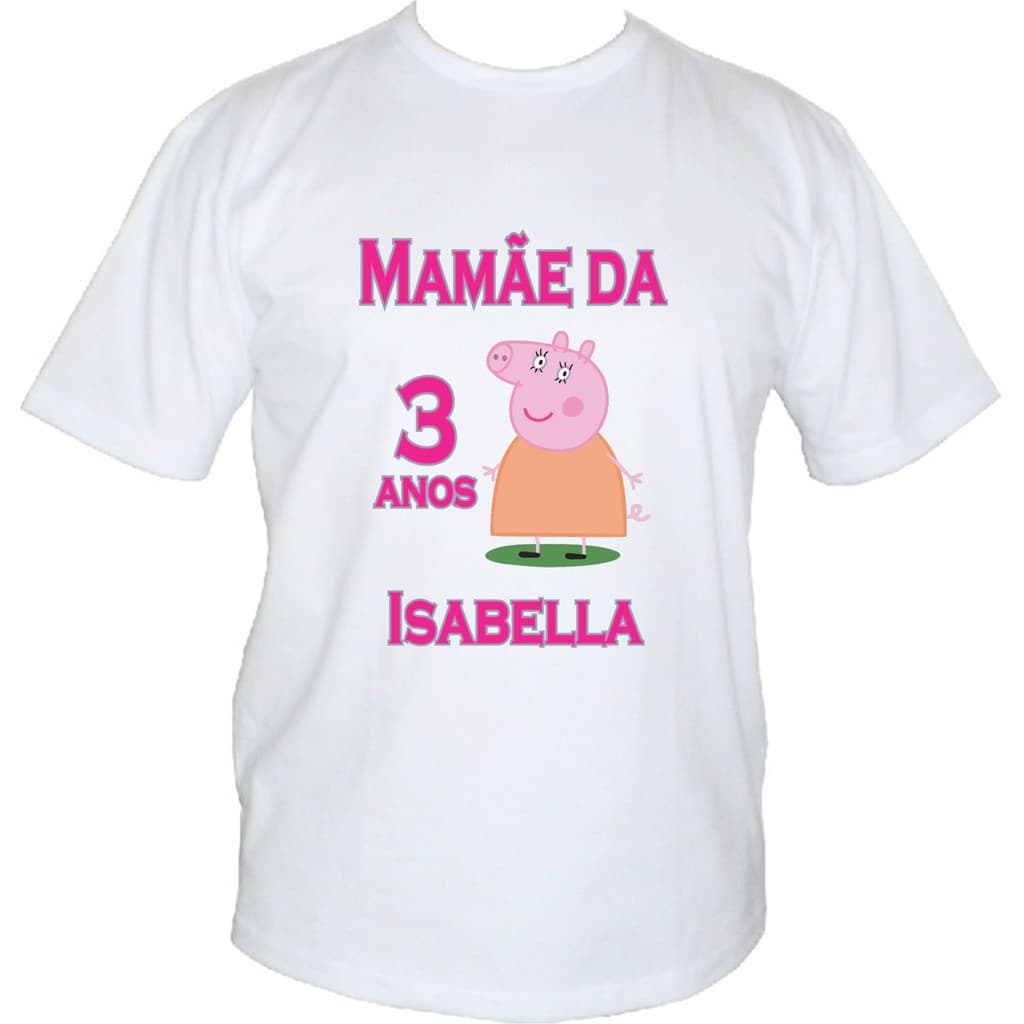 Kit 2 Peças Personalizadas - Pepa Pig - Papai e Mamãe Pig
