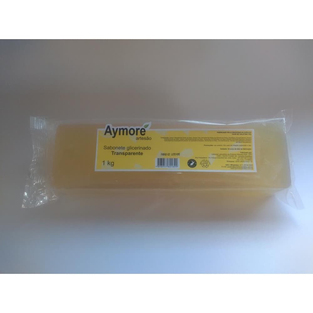 1kg Base para Sabonete Glicerinado TRANSPARENTE Aymoré  - Para Sabonetes Artesanais