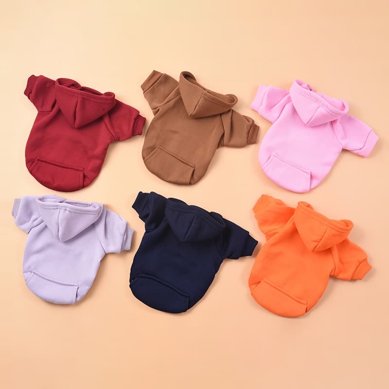 2022 Puro Cachorro Moletom Com Capuz Roupas Para Pequeno Jaquetas De Cachorrinho Chihuahua Gato Fantasia Algodão Pet