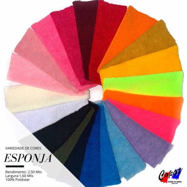 Tecido De Malha Esponja 2,50 Metros - Diversas Opções De Cores