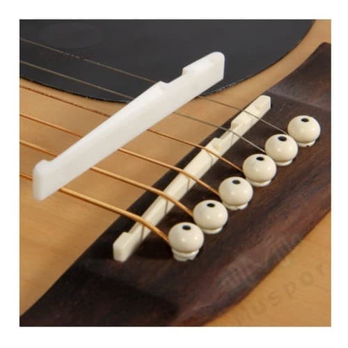 Rastilho Em Osso 100% Natural Para Violão Aço ou Nylon  72mm 74mm 76mm Escolha a Medida