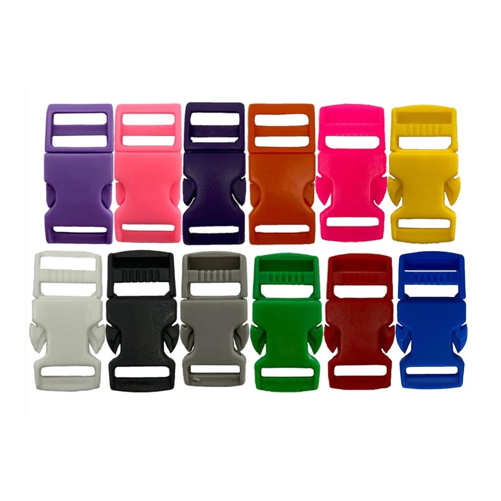 20un Fecho 15mm Fivela Presilha Plástico Bolsas Mochilas Necessaries Costura Engate