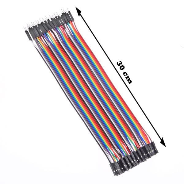 Cabo Wire Jumper 30cm 40 Fios Fêmea-macho Protoboard Arduino