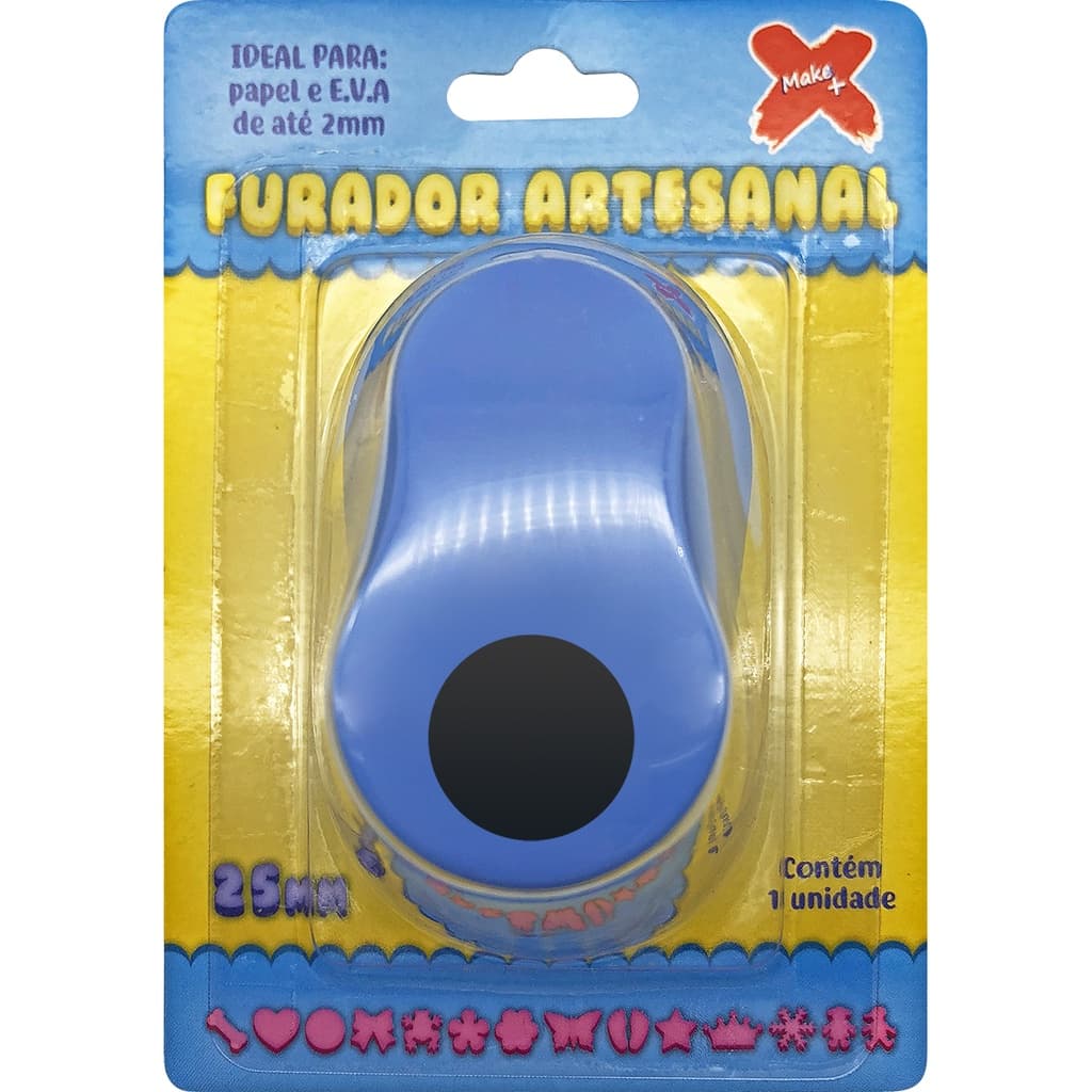 Furador Scrapbook Papel Eva Círculo Liso 2,5cm 25mm