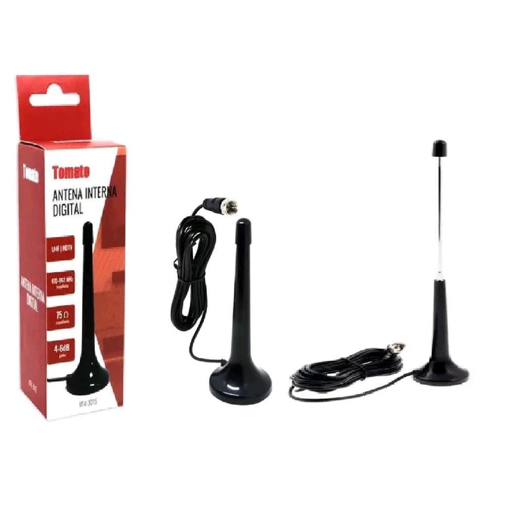 Antena Interna Digital Tv Digital Hdtv Dtv Tomate Mtv 3015