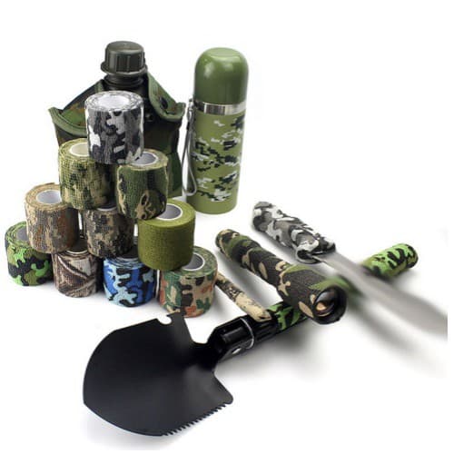 Atadura Elástica 5,0Cm x 4,5m Fita Para Camuflagem Adesiva Tape Coadesiva  Bandagem Medida