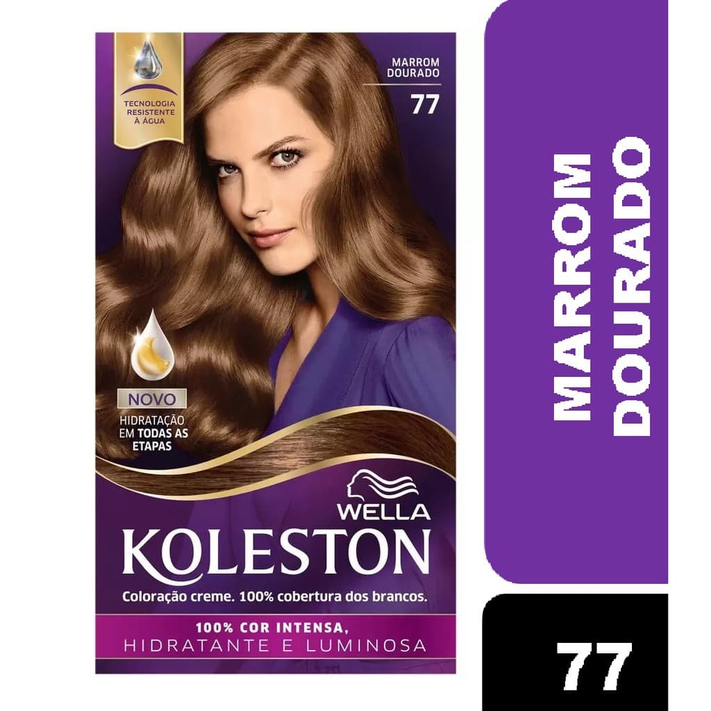 Tintura Koleston 77 Marrom dourado