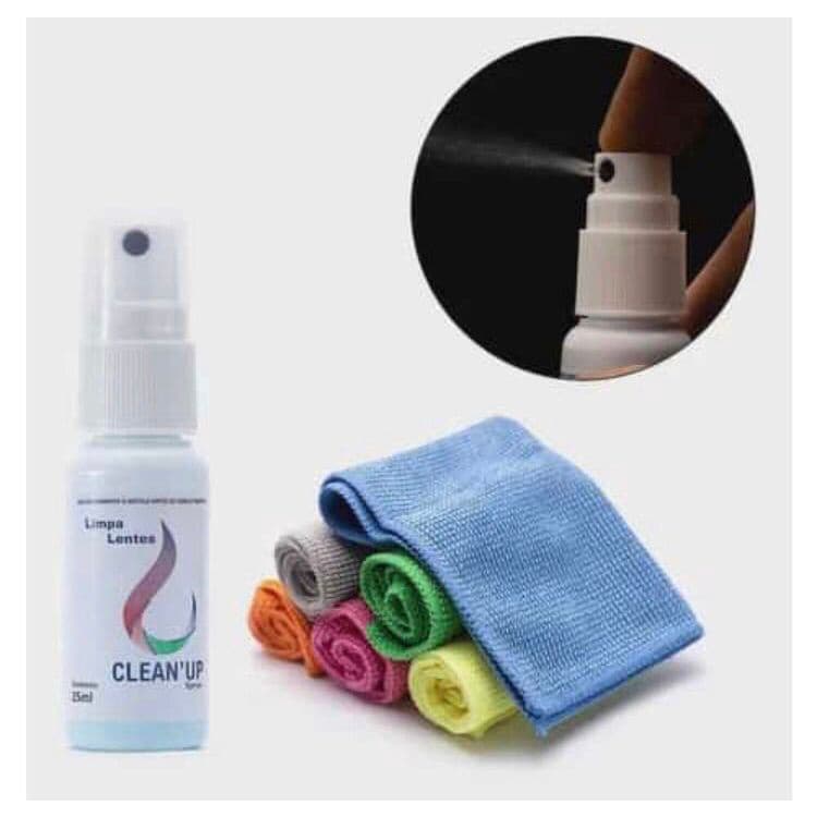 limpa lentes telas + flanela mágica desengordurante limpeza óculos, tablet, notebook, etc.