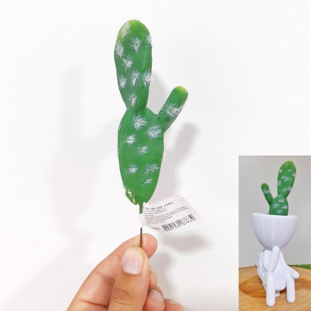 Cacto Suculenta Artificial Real Decoração 08783