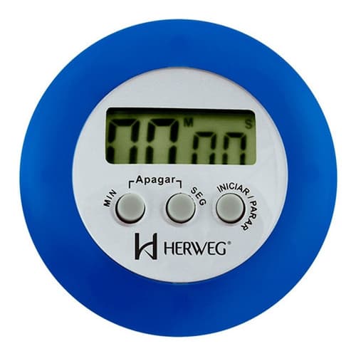Cronômetro Azul Progressivo Regressivo Temporizador Herweg