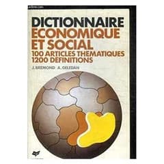 Livro Dictionnaire Économique et Social; Bremond & Geledan