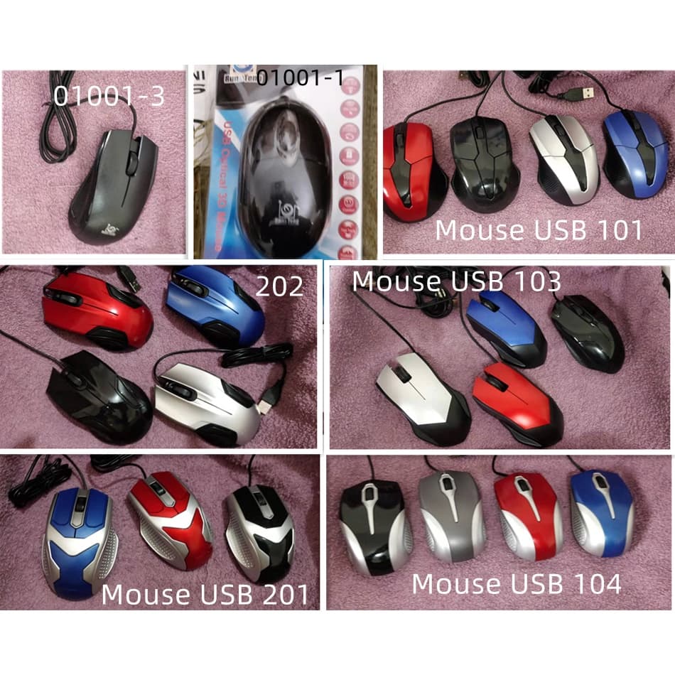 Mouse USB Óptico Econômico e Prático