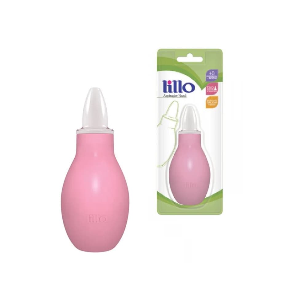 Aspirador Nasal Infantil Higiene Do Bebê Rosa Lillo