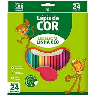 Lapis De Cor Eco Sextavado Leo&leo 24 Cores