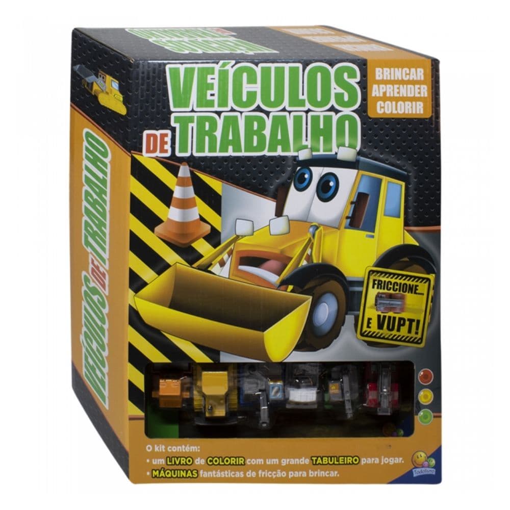 Brincar-aprender-colorir: Veiculos de trabalho - Todolivro