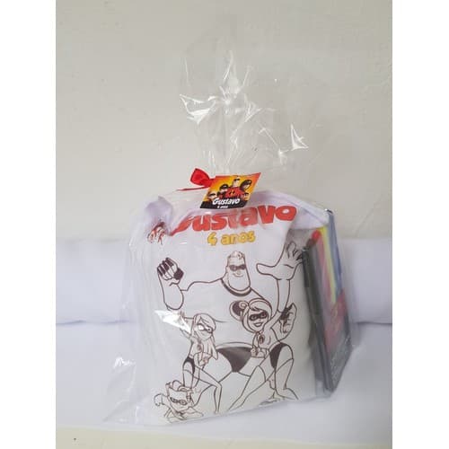 Kit Com 10 Almofadas Para Colorir + Canetinhas- Os Incríveis