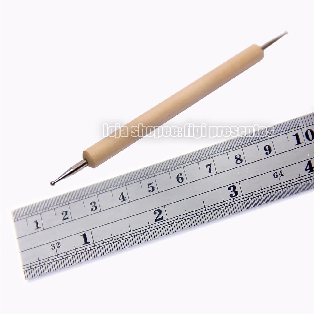 Boleador Para Vincar Papel + Régua 30 CM De Aço ferramentas Para Encadernação