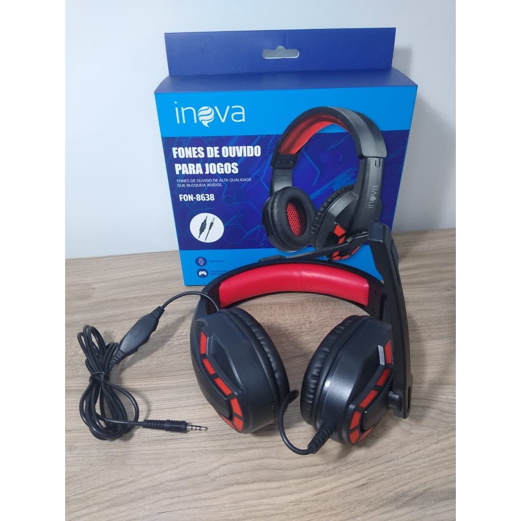 HEAD SET PARA JOGOS DE PC E MÚSICAS INOVA