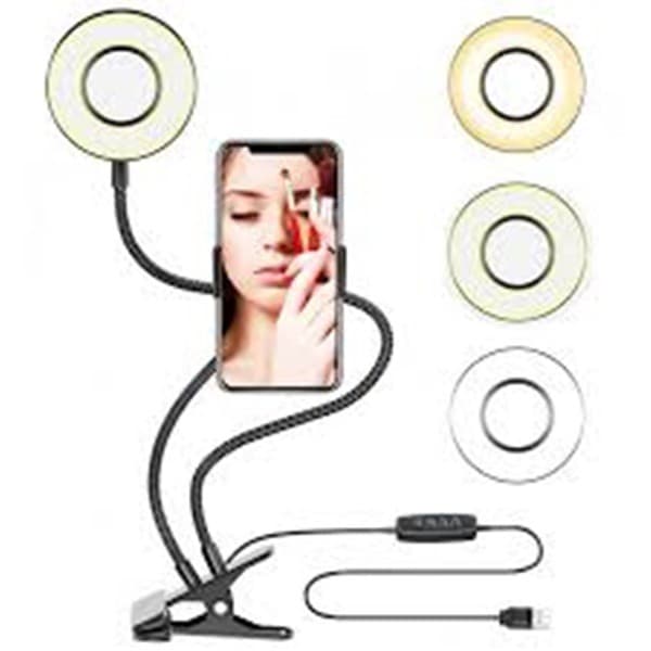 Ring Light De Mesa Iluminador Led Com Suporte Celular Envio Imediato Produto Mais Vendido