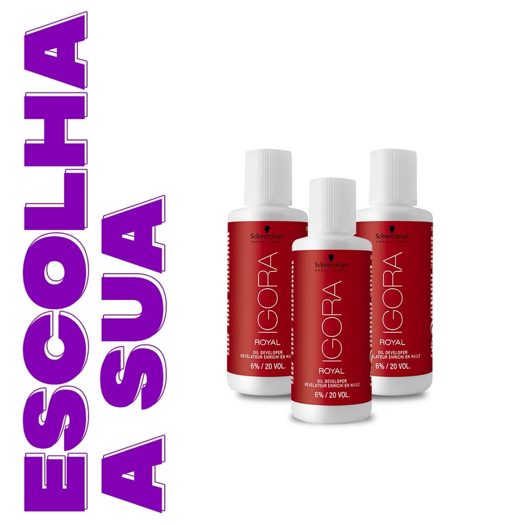 Água Oxigenada Igora Royal Ox 60ml - Escolha a sua.