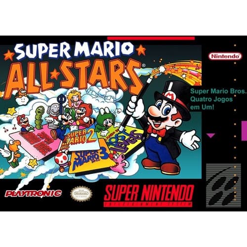 Super Mario All-stars - Box Traduzida do Jogo (Super Nintendo)