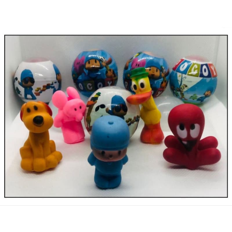 POCOYO dedoche encapsulado envelopado lacrado 5cm (vendido por unidade e kit 3 e kit 5 cápsulas)