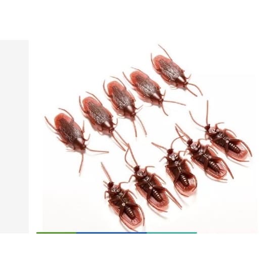 Kit c/10 /20/30 Barata de Brinquedo Mentira Realista Simulação Borracha Pegadinha Mágica