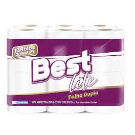 Papel Higiênico Best Lite Folha Dupla - Best lite - 12 rolos (20mx10cm)