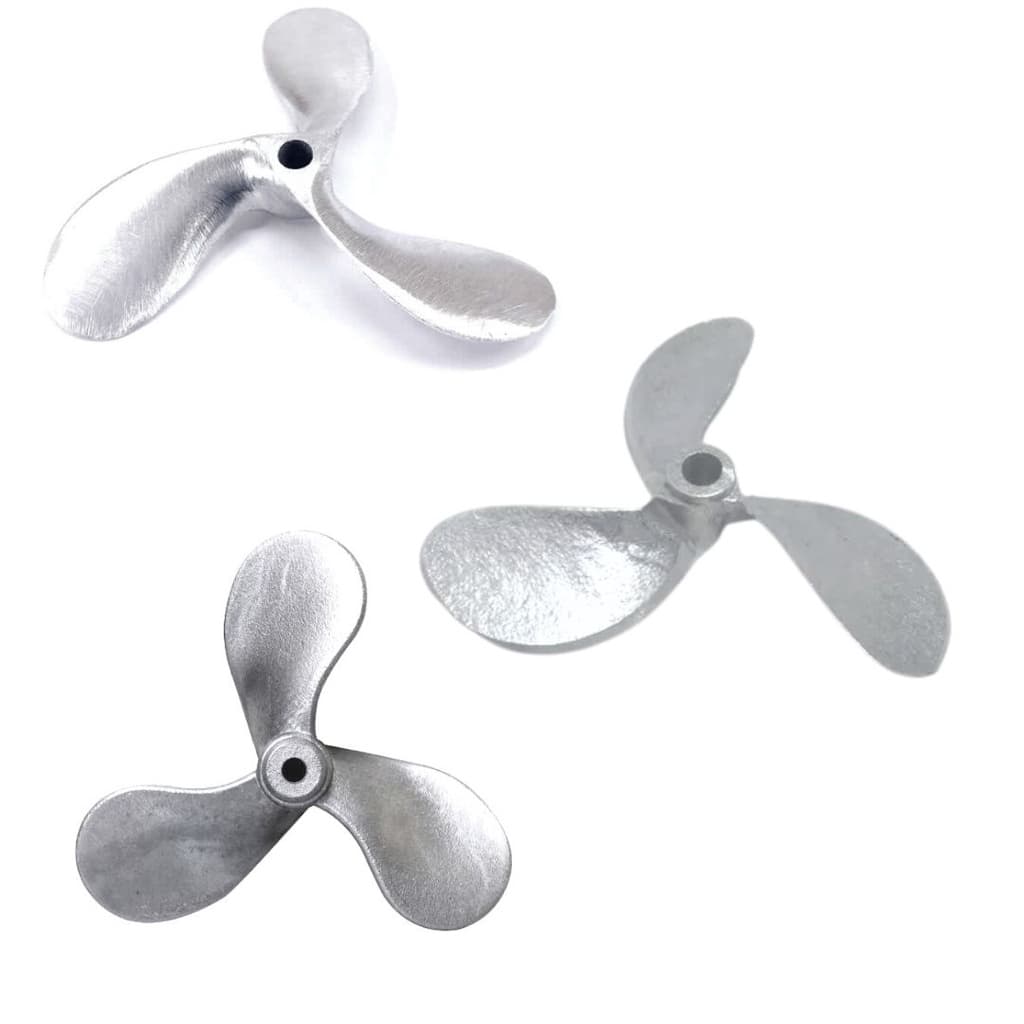 Kit 3 Hélice Motores Rabeta Com 3 Pás 7hp Em Alumínio Barco