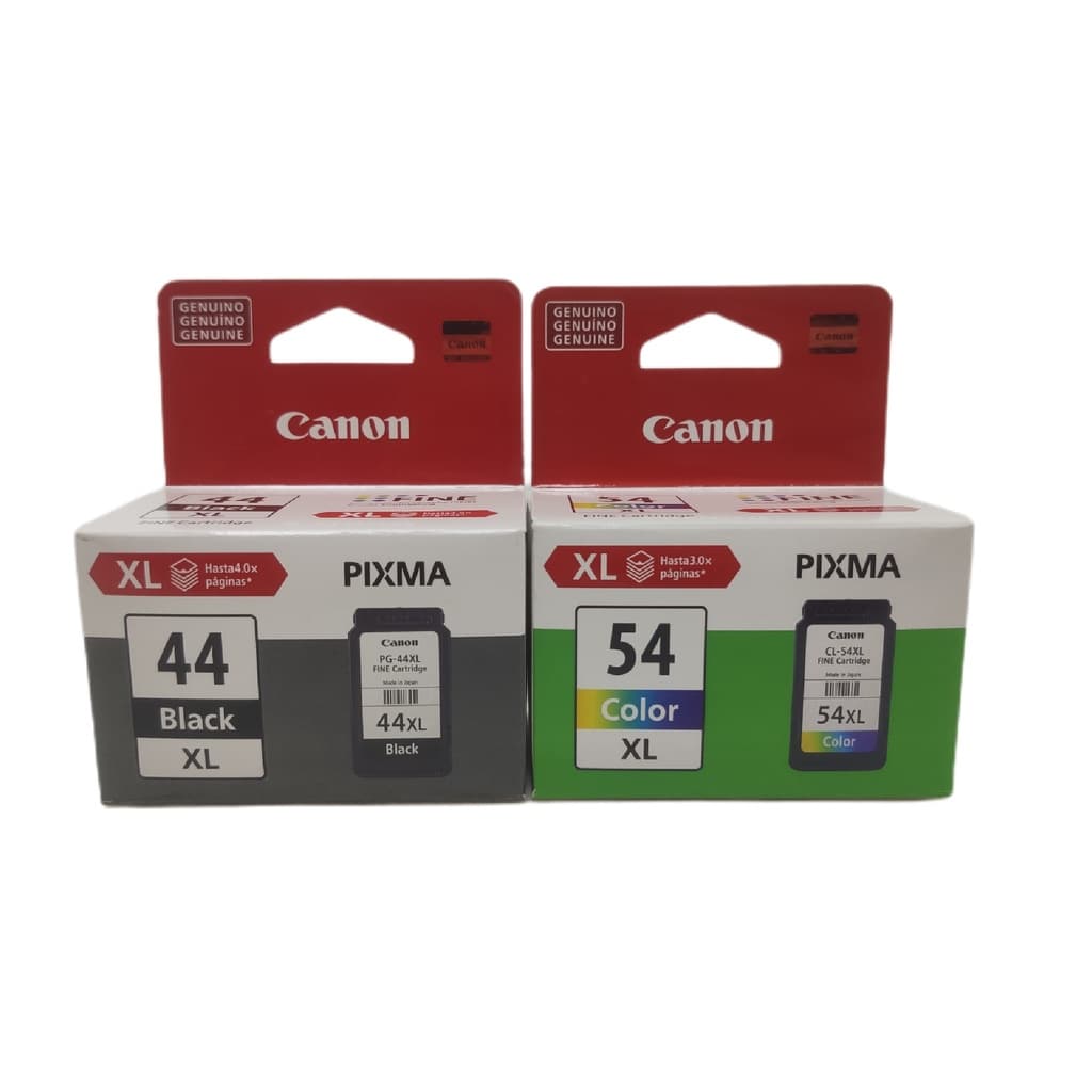 KIT 2 CARTUCHOS DE TINTA CANON PG44XL PRETO E CL54XL COLOR P/E481
