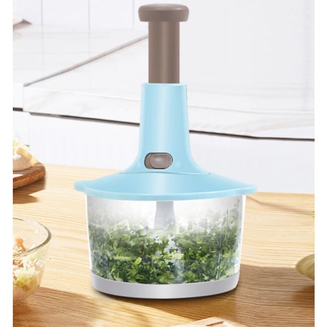 Processador de alimentos Três Lâminas Mixer e Trava de Segurança Manual 1.5L