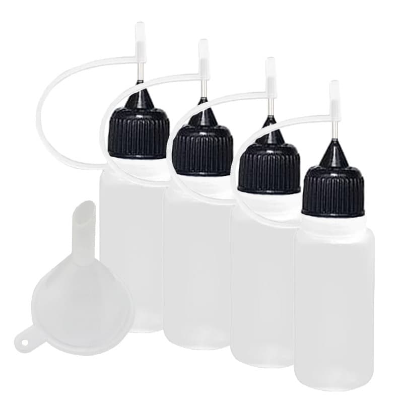 Tubo Para Cola / Quilling Artesanato 10ml - 4 Un + 1 Funil