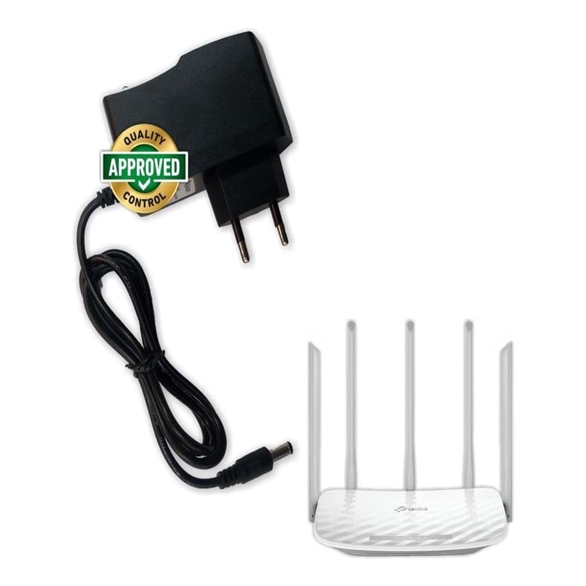 Fonte Para Roteador Tp-link Archer C60 ( Carregador / Cabo de Forca / Cabo de Energia ) - R1027