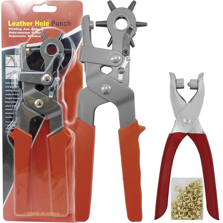 Alicate Pregar Aplicar Ilhos Vazador Reforcado Furador Couro