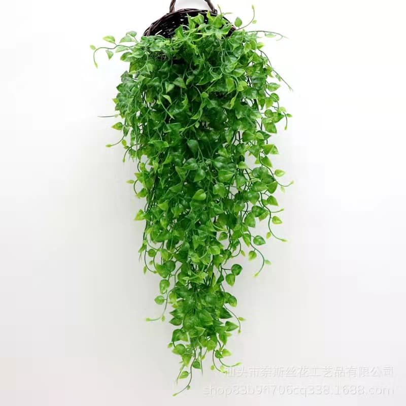 Planta Pendurada Verde Artificial Planta Bambu Parede Varanda  FL6700