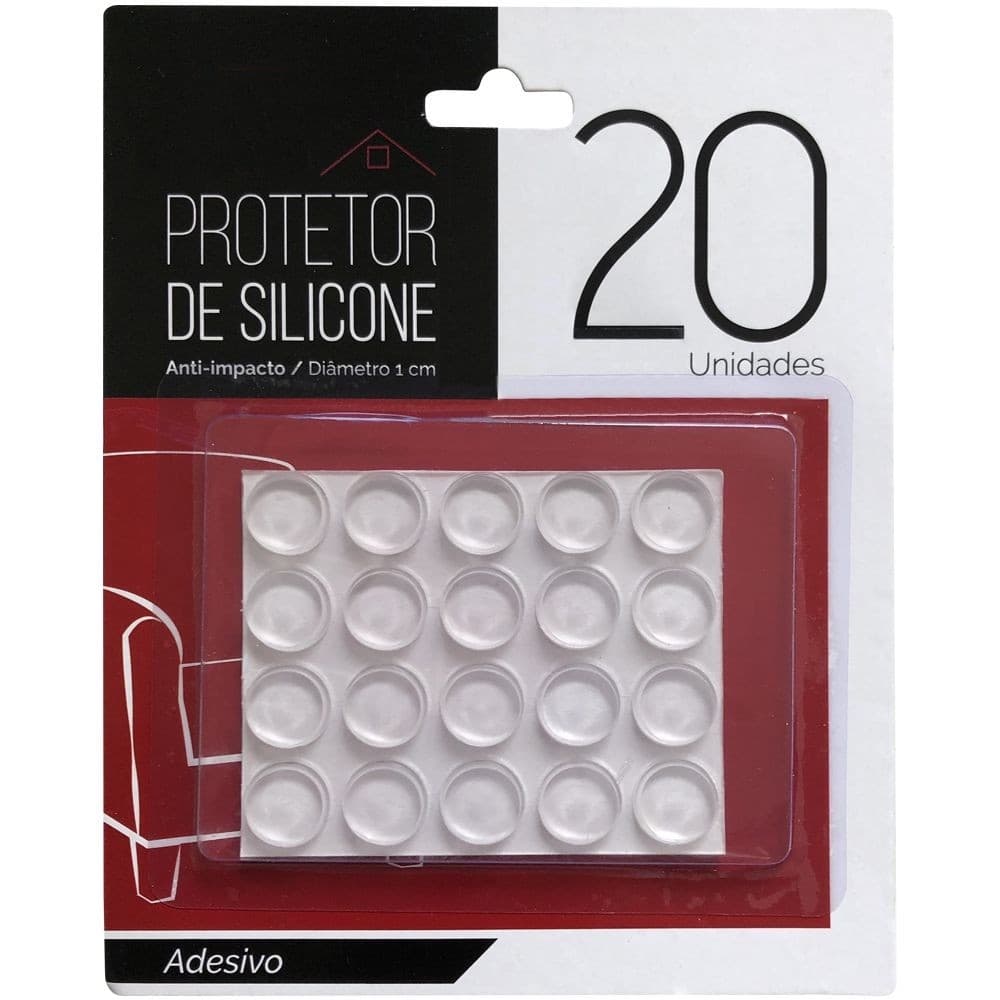 Protetor De Silicone Gota Adesivo Multiuso Anti Impacto Vidro Móveis Armários 20 Unids