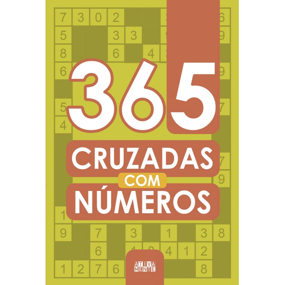 Livro - 365 cruzadas com números - Capa comum - Ativamente