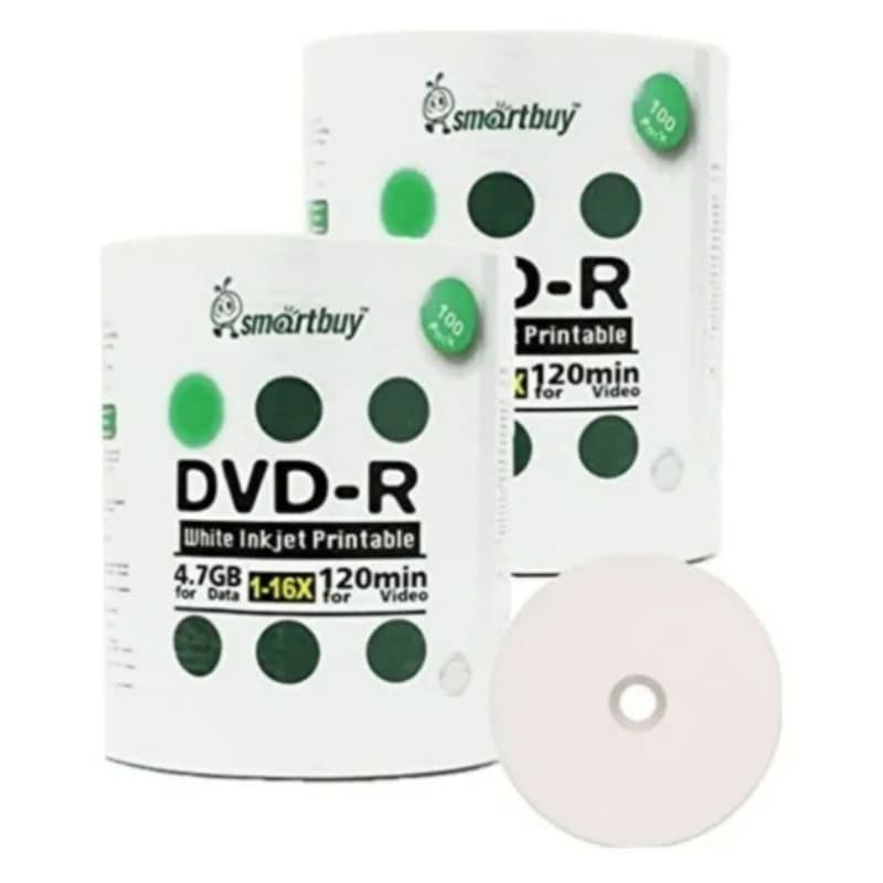 100 Dvd-r Printable Smartbuy 4.7gb 120 Minutos 16X
