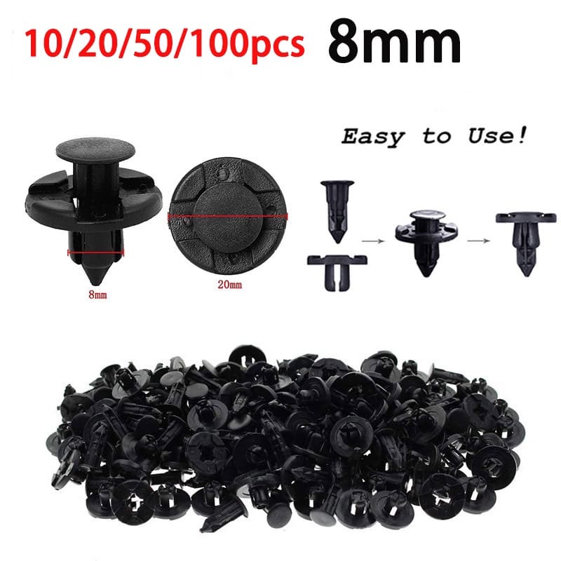 10/100Pçs Grampo Presilha Parachoque Parabarro Sentra March Versa Tiida Livina Frontier Kicks