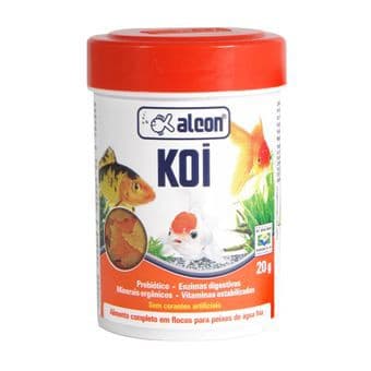Ração Alcon Koi 20g - Alimento Em Flocos Para Carpas e Peixes de Lago