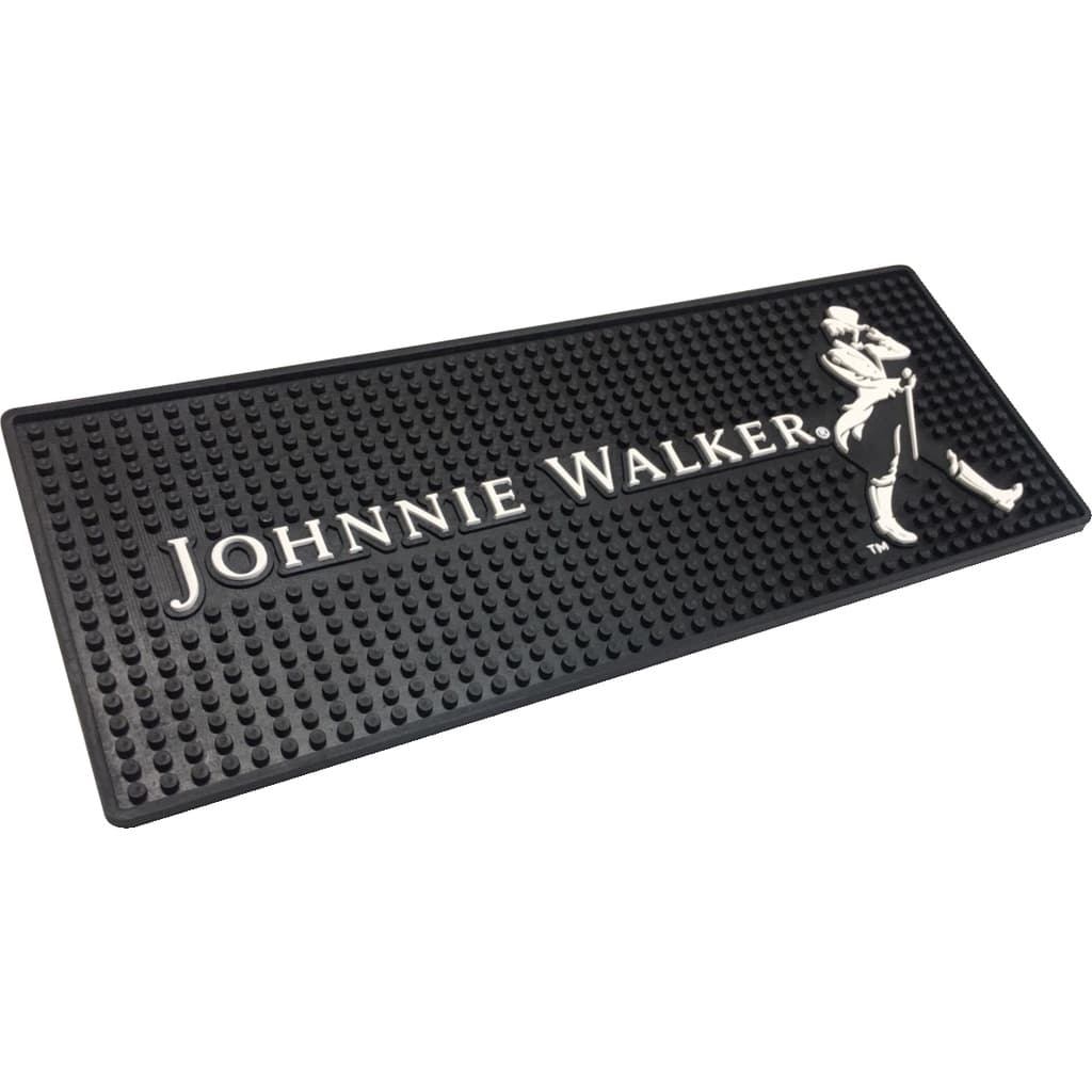 Kit Tapete Borracha Bar Mat Johnnie Walker P/ Mesas De Bares