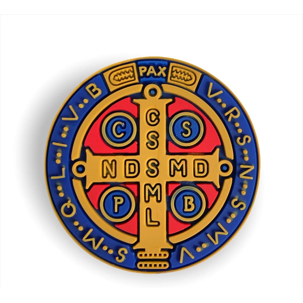 Imã Geladeira Emborrachado Medalha de São Bento 4,5cm