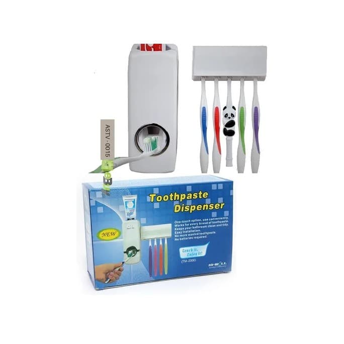 Dispenser Aplicador Creme Dental Pasta Dente Suporte Escovas