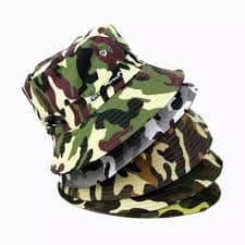 Chapéu camuflado unissex , chapéu de tipo bucket hat, para caça, acampamento, pesca, acessórios da moda, para ho