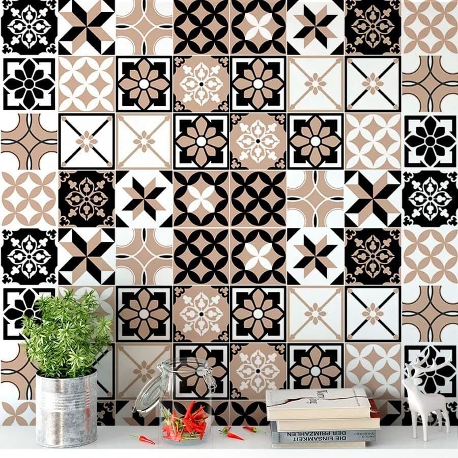 Papel De Parede Para Cozinha Azulejo Português Lavável até 5 Metros