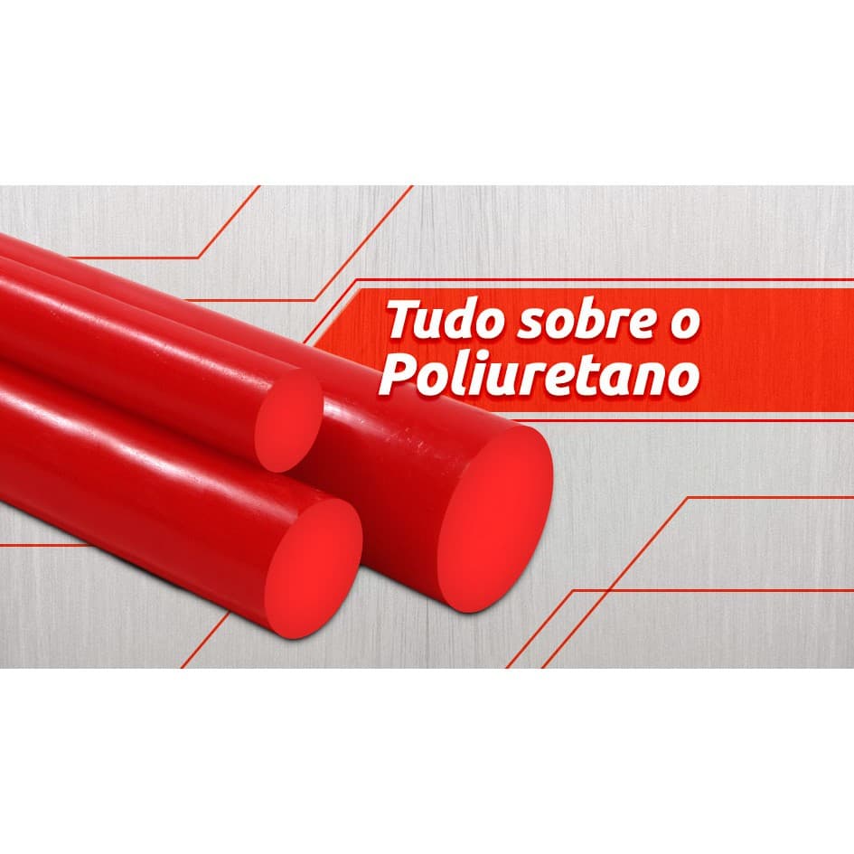 Tarugo De Poliuretano (pu) 35 X300mm - Vermelha 90sh