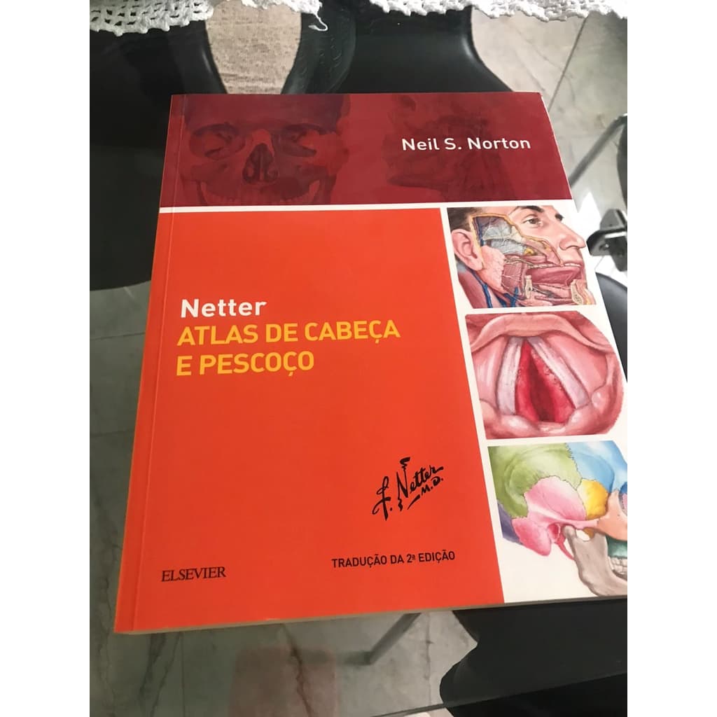 Livro Atlas de Cabeça e Pescoço NETTER